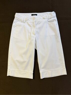 Via Appia - White tailored shorts – Size S (EU 36 / US 4)